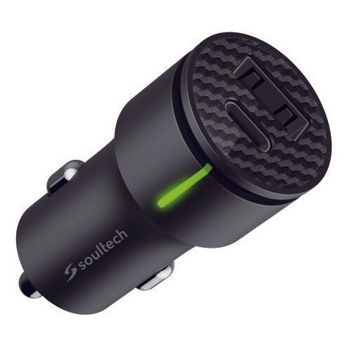 SOULTECH SC501S USB-C 20W USB-A 3.0A HIZLI ARAÇ ŞARJI SİYAH USB & TYPE-C ARAÇ ŞARJ CİHAZI