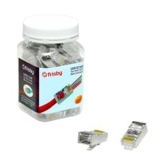 FRİSBY CAT6 EZ RJ45 YENİ NESİL DELİKLİ METAL KONNEKTÖR FNW-RJ4532N
