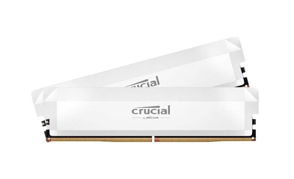 CRUCİAL PRO 32GB (2X16GB) OC DDR5 6000MHZ CP2K16G60C36U5W SOĞUTUCULU 1.35V UDIMM BEYAZ MASAÜSTÜ RAM