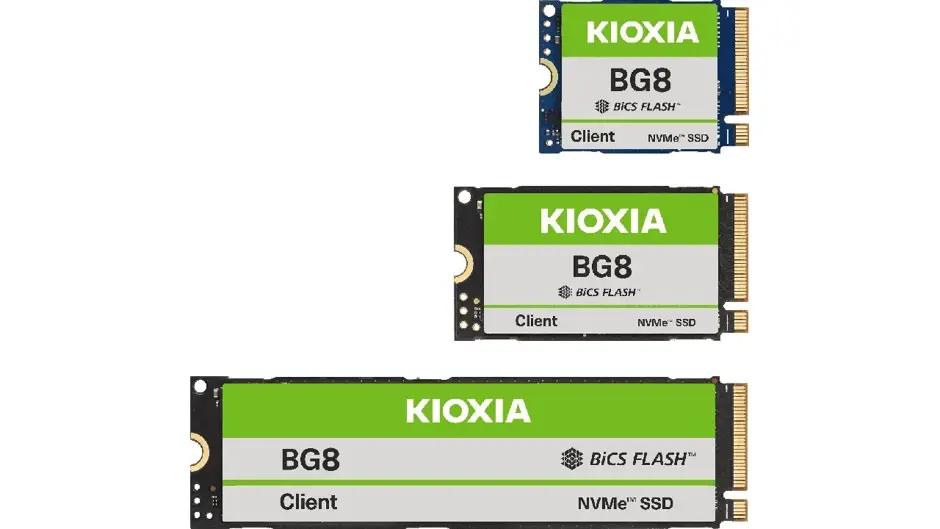 KIOXIA PC OEM'leri için tasarladığı 8. nesil BiCS FLASH tabanlı BG8 SSD serisini duyurdu