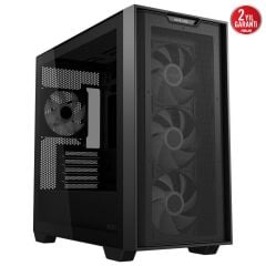 ASUS A21 PLUS ARGB TEMPERLİ CAM USB 3.2 MATX MESH SİYAH MİD TOWER GAMİNG KASA 90DC00H0-B19010