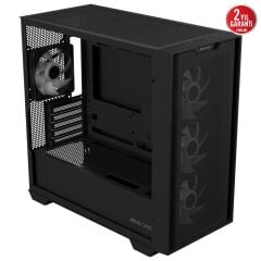 ASUS A21 PLUS ARGB TEMPERLİ CAM USB 3.2 MATX MESH SİYAH MİD TOWER GAMİNG KASA 90DC00H0-B19010