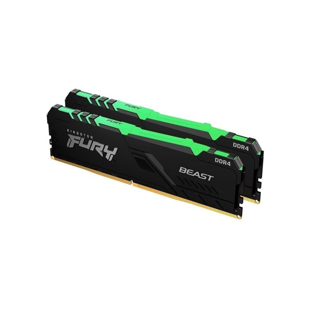 KINGSTON 16 GB FURY BEAST RGB DDR4 3200MHZ KF432C16BBAK2/16 2X8G MASAÜSTÜ RAM KİT