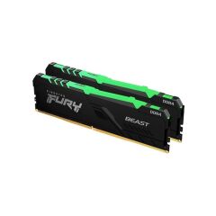 KINGSTON 16 GB FURY BEAST RGB DDR4 3200MHZ KF432C16BBAK2/16 2X8G MASAÜSTÜ RAM KİT