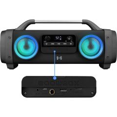 MİKADO SH03 SPARTAN LED IŞIKLI BT/TF/USB/AUX/FM/MIC GRİŞLİ SPEAKER HOPARLÖR