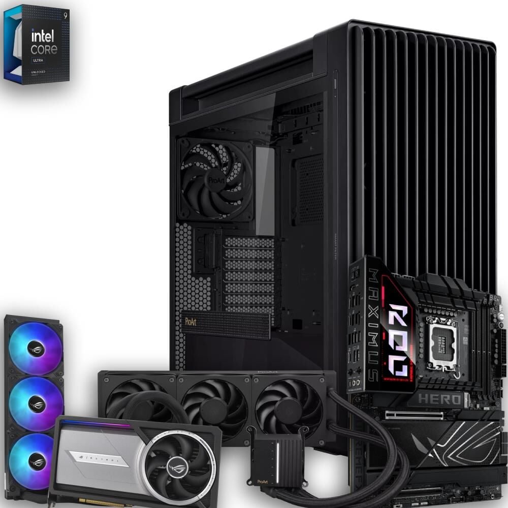 Proart Hero Ultra 285K Astral LC GeForce RTX 5090 OC 96GB DDR5 2TB m.2 16TB HDD Win 11 Pro