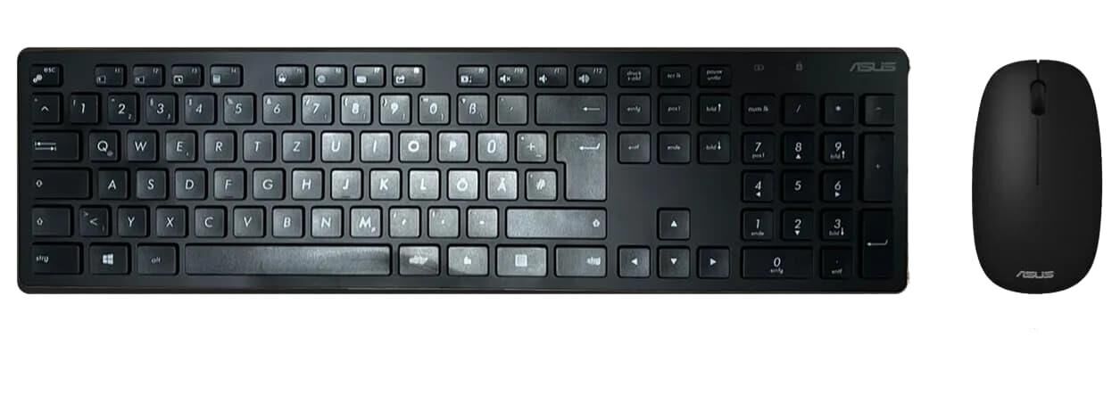 ASUS W5000 ALMANCA KABLOSUZ KLAVYE/MOUSE SET SİYAH W5000-GER-SYH 90XB0430-BKM180