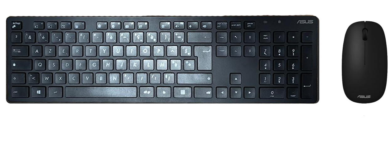 ASUS W5000 FRANSIZCA KABLSOUZ KLAVYE/MOUSE SET SİYAH W5000-FRANCE-SYH