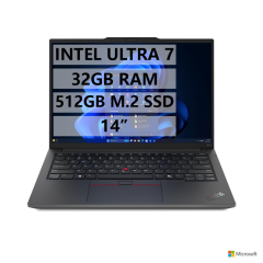 LENOVO NB E14 THINKPAD 21M70091TX ULTRA7-155H - 32GB RAM - 512GB M.2 SSD - W11P - 14'' TAŞINABİLİR BİLGİSAYAR