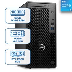 Dell Optiplex 3000 MT N010O3000MTAC26 i5 12500 32 GB DDR4 512 GB M.2 SSD RTX 2000 12GB W11P Desktop