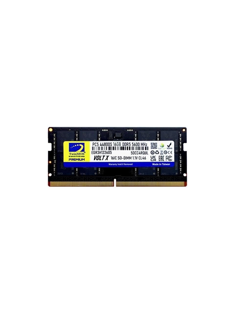 TWİNMOS DDR5 16GB 5600MHZ CL46 NOTEBOOK RAM TMD516GB5600S46