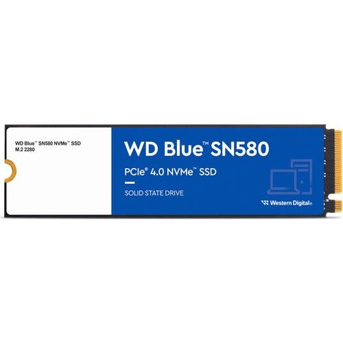 WD BLUE SSD 500GB SN580 WDS500G3B0E PCIE GEN4X4 OKUMA 4000MB M2 SSD