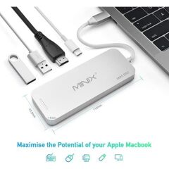 MİNİX USB-C MULTİPORT SSD 240GB SİLVER MINIX NEO-S2SI