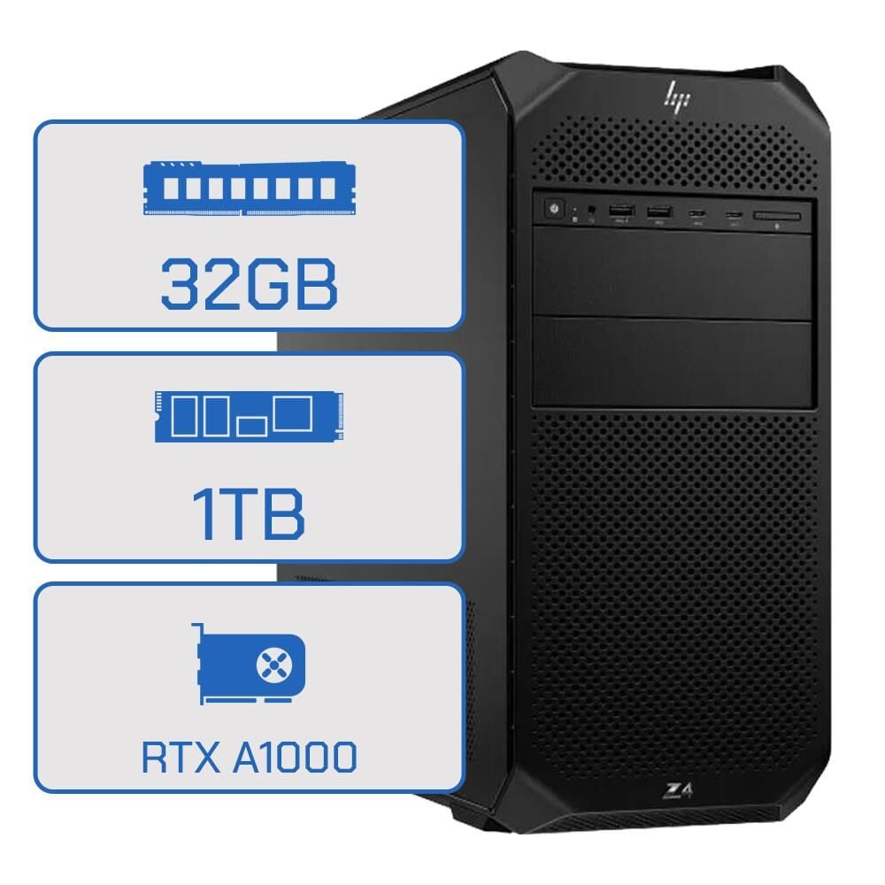 HP Z4 G5 B34SJES W5-2545 32GB(2X16GB)/1TB SSD A1000 8GB NOVGA 1125W W11P WS İŞ İSTASYONU