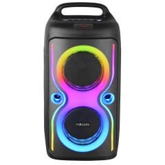 Mikado MD-66BT ThunderBag 40W 3600mAh Çanta Taşıma Özellikli USB/BT/TF/TWS RGB Işıklı Kablosuz Mikrofonlu Toplantı-Parti Hoparlör