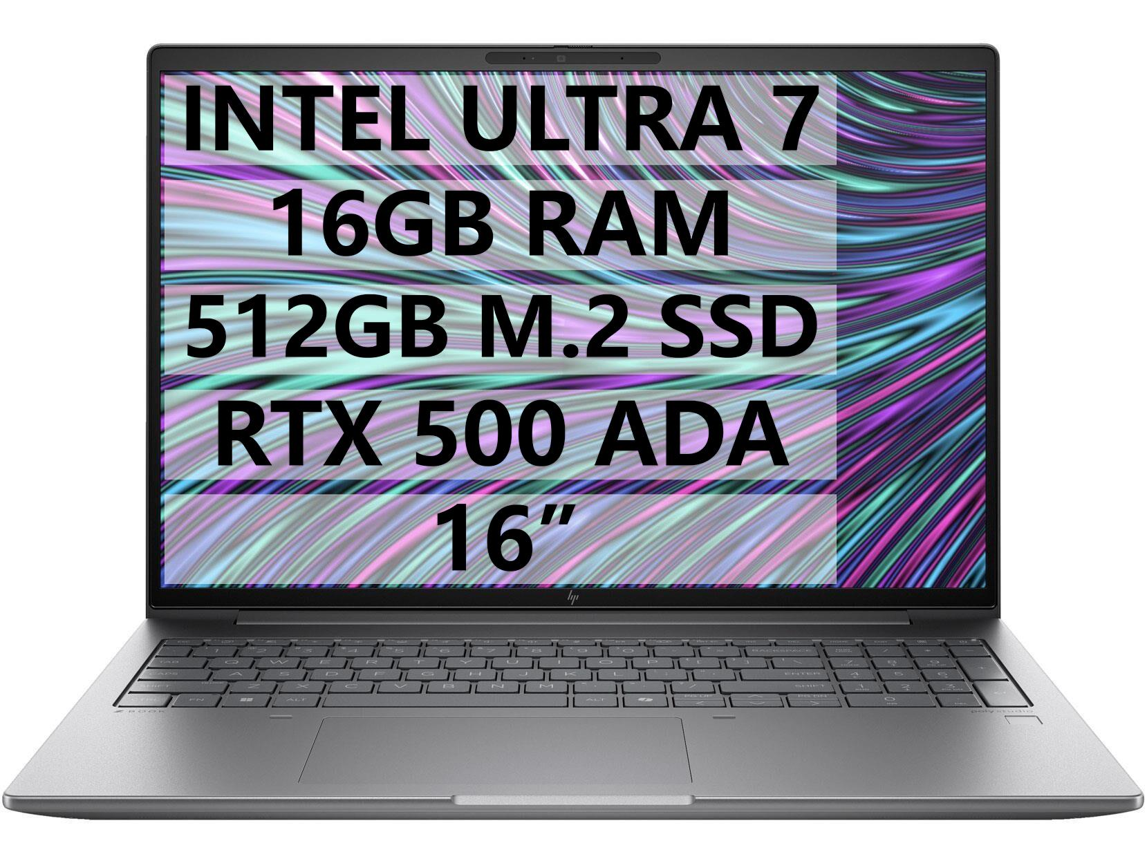 HP MWS 8T0U2EA ZBOOK POWER 16 G11 U7-155H - 16GB RAM - 512GB M.2 SSD - RTX 500 ADA 4GB - W11P - 16'' TAŞINABİLİR BİLGİSAYAR