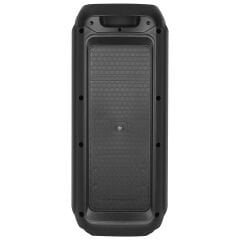 Mikado MD-79KP 30W Işıklı Siyah 1 UHF UV Mikrofonlu USB/BT/TF/TWS/AUX 2 Mik Girişli Type-C Şarjlı Toplantı-Parti Hoparlör