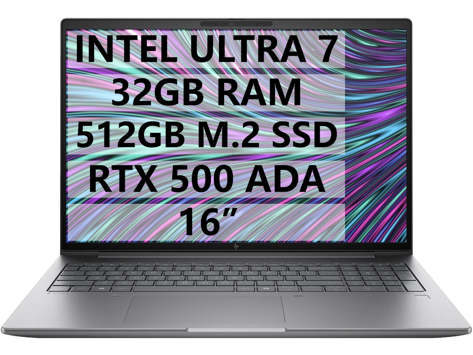 HP MWS 8T0U2EA ZBOOK POWER 16 G11 U7-155H - 32GB RAM - 512GB M.2 SSD - RTX 500 ADA 4GB - W11P - 16'' TAŞINABİLİR BİLGİSAYAR