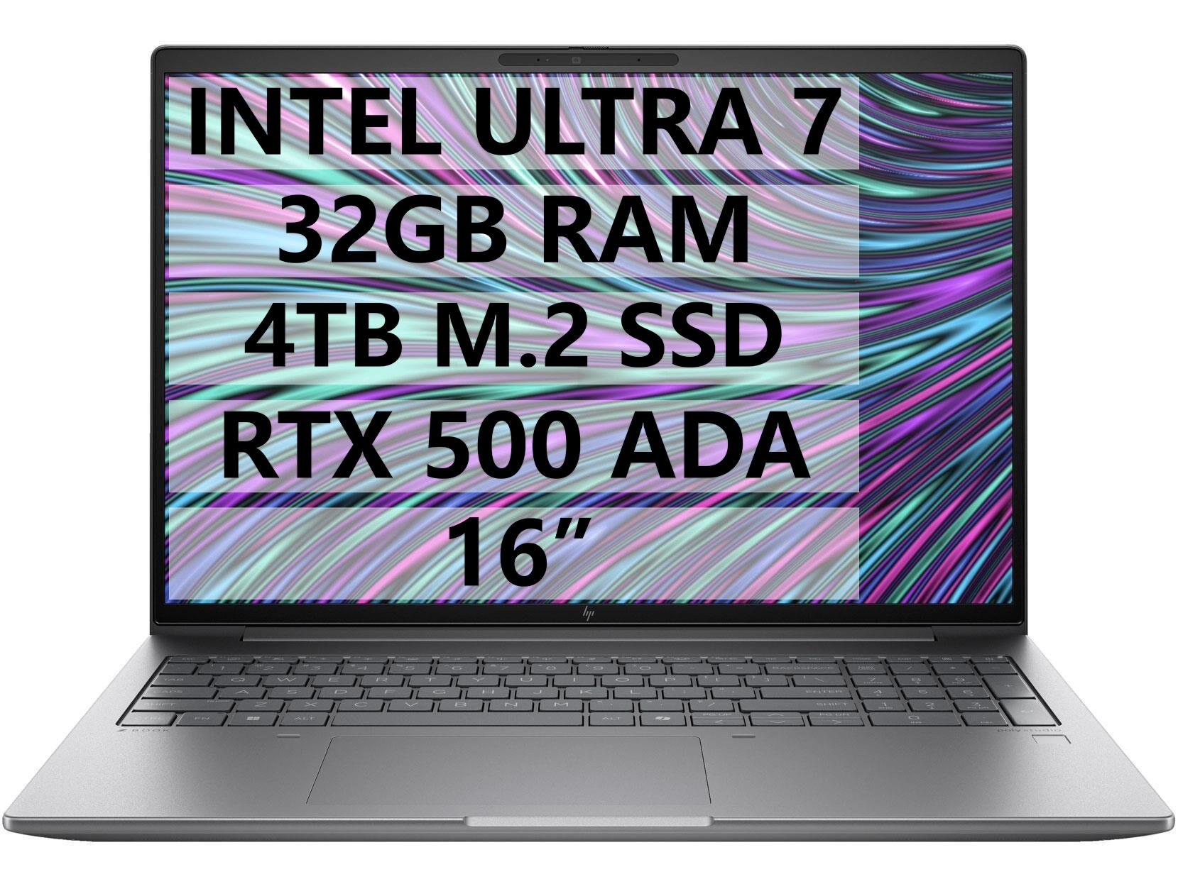 HP MWS 8T0U2EA ZBOOK POWER 16 G11 U7-155H - 32GB RAM - 4TB M.2 SSD - RTX 500 ADA 4GB - W11P - 16'' TAŞINABİLİR BİLGİSAYAR