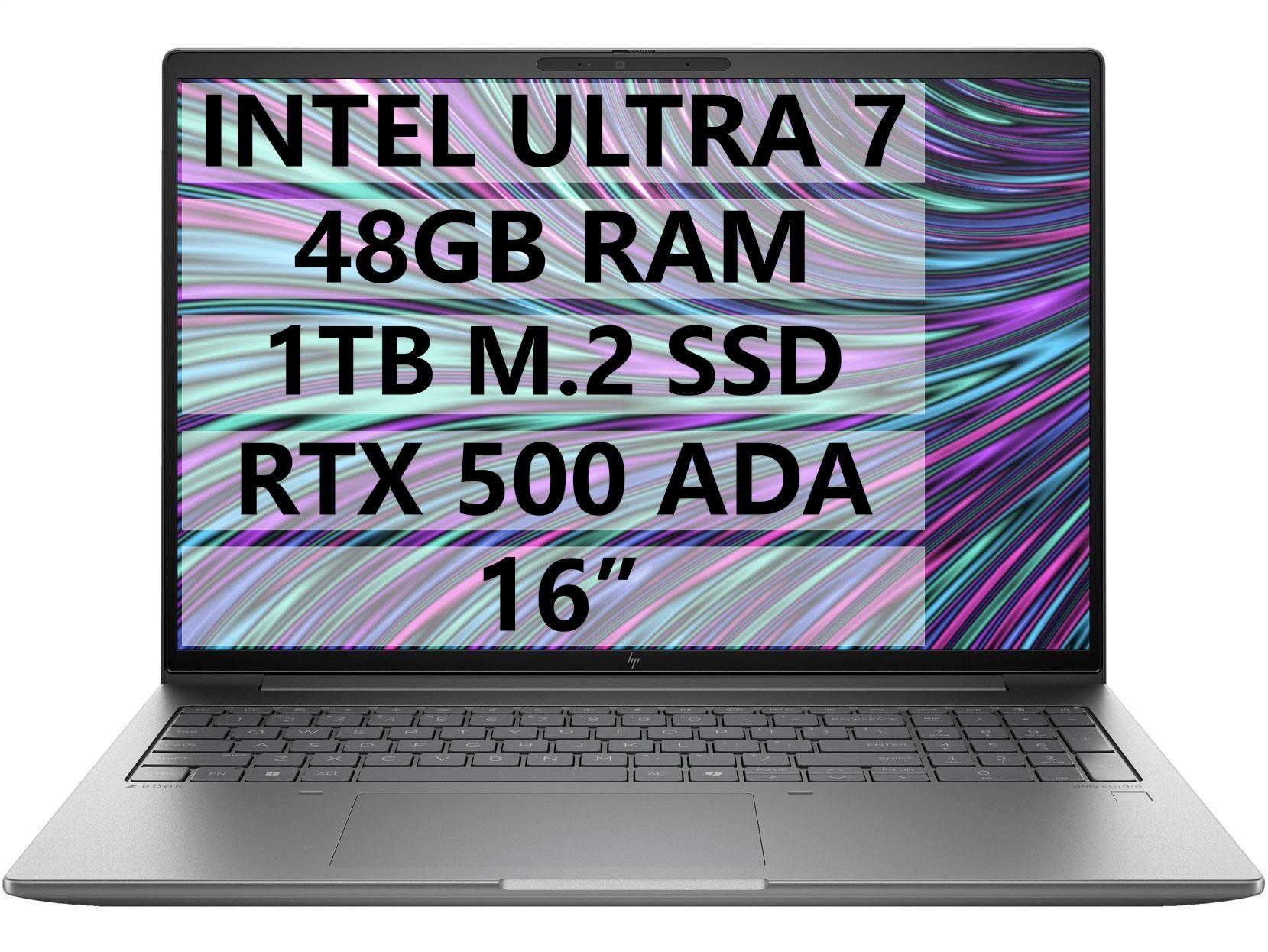 HP MWS 8T0U2EA ZBOOK POWER 16 G11 U7-155H - 48GB RAM - 1TB M.2 SSD - RTX 500 ADA 4GB - W11P - 16'' TAŞINABİLİR BİLGİSAYAR