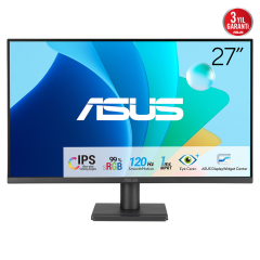 ASUS VA279HG 27 IPS 1920X1080 1MS 120HZ 300CD HDMI VGA VESA 3YIL EYECARE FLICKER-FREE DÜŞÜK MAVİ IŞIK 99%SRGB ÇERÇEVESİZ MONİTÖR 90LM04J1-B02371 (OUTLET ÜRÜN)