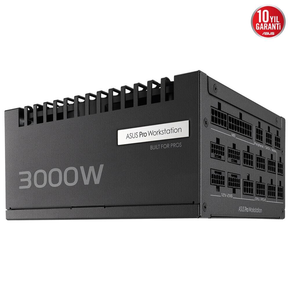 ASUS PRO WS 3000W 80 PLUS PLATİNUM ATX 3.1 GÜÇ KAYNAĞI 90YE00Z0-B0EA00 PRO-WS-3000P
