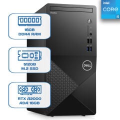 Dell Vostro 3020 N2046VDT3020MT i5 13400 16 GB DDR4 512 GB M.2 SSD RTX A2000 ADA 16GB W11P Desktop
