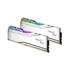GSKILL 64GB (2X32GB) TZ5 ROYAL SİLVER RGB DDR5 6000MHZ CL28 1.40V MASAÜSTÜ RAM F5-6000J2836G32GX2-TR5S