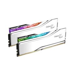 GSKILL 64GB (2X32GB) TZ5 ROYAL SİLVER RGB DDR5 6000MHZ CL28 1.40V MASAÜSTÜ RAM F5-6000J2836G32GX2-TR5S