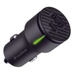 SOULTECH SC501S USB-C 20W USB-A 3.0A HIZLI ARAÇ ŞARJI SİYAH USB & TYPE-C ARAÇ ŞARJ CİHAZI