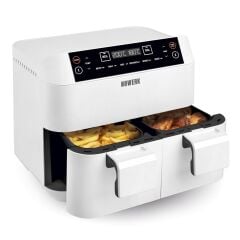 N8WERK DS02797 HOT AIR FRYER ÇİFT SEPETLİ FRİTÖZ BEYAZ