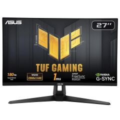 ASUS TUF GAMING VG27AQ3A 27 HDR 2K FAST IPS FREESYNC VE G-SYNC UYUMLU 2560X1440 1MS 180HZ DP HDMI MM VESA MONİTÖR 90LM0940-B01970