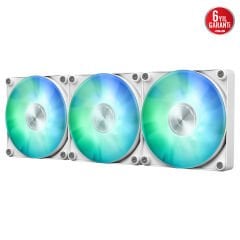 ASUS MAX GAMING LC360 ARGB LCD 2.4” IPS EKRAN ARGB FAN + AURA LED BEYAZ SIVI SOĞUTUCU 6 YIL GARANTİ 90RC01G2-B0EAY0