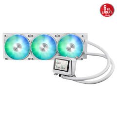 ASUS MAX GAMING LC360 ARGB LCD 2.4” IPS EKRAN ARGB FAN + AURA LED BEYAZ SIVI SOĞUTUCU 6 YIL GARANTİ 90RC01G2-B0EAY0