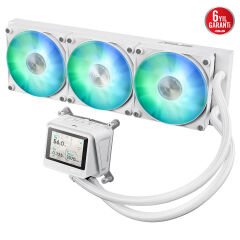 ASUS MAX GAMING LC360 ARGB LCD 2.4” IPS EKRAN ARGB FAN + AURA LED BEYAZ SIVI SOĞUTUCU 6 YIL GARANTİ 90RC01G2-B0EAY0