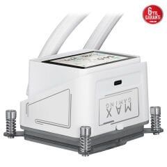 ASUS MAX GAMING LC360 ARGB LCD 2.4” IPS EKRAN ARGB FAN + AURA LED BEYAZ SIVI SOĞUTUCU 6 YIL GARANTİ 90RC01G2-B0EAY0