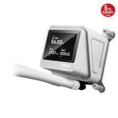 ASUS MAX GAMING LC360 ARGB LCD 2.4” IPS EKRAN ARGB FAN + AURA LED BEYAZ SIVI SOĞUTUCU 6 YIL GARANTİ 90RC01G2-B0EAY0