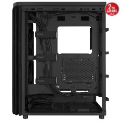 ASUS PROART PA401 WOOD EDİTİON TEMPERED GLASS USB 3.2 MİD TOWER ATX SİYAH GAMİNG KASA 90DC00M0-B39000