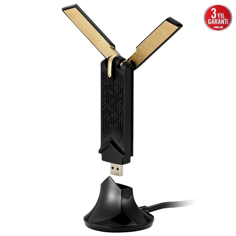 ASUS USB-AX56 USB ADAPTÖR AX1800 WİFİ6 DUAL-BAND 90IG06H0-MO0R00