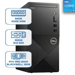 Dell Vostro 3030 N6004VDT3030MTU i5 14400 64GB DDR5 512GB M.2 SSD RTX PRO 2000 Blackwell 16GB W11P Desktop