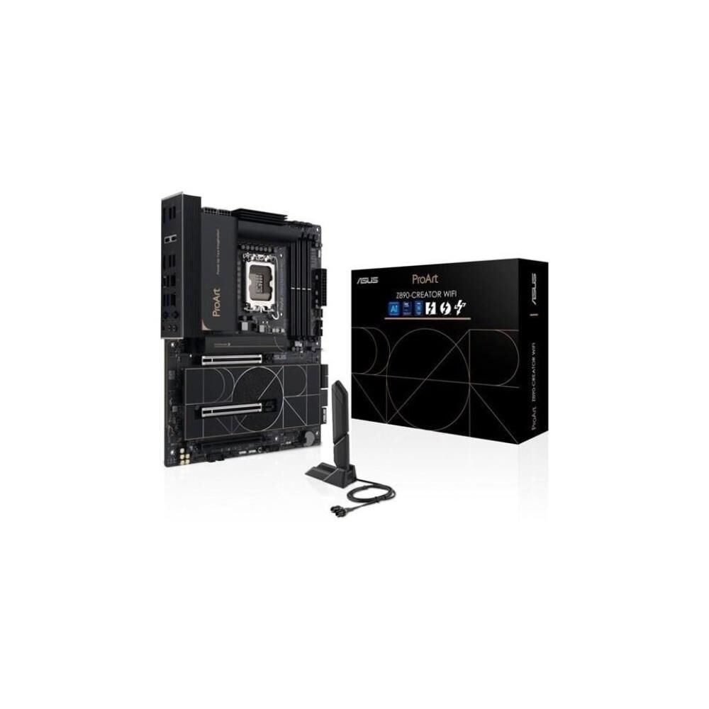 ASUS PROART Z890-CREATOR WIFI LGA1851 DDR5 9066 HDMI 2XTHUNDERBOLT 5 1XUSB4 5X M2 USB3.2 WİFİ 7 + BT AURA RGB 10GBİT + 2.5GBİT LAN ATX ANAKART 90MB1JD0-M0EAY0
