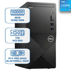 Dell Vostro 3030 N6004VDT3030MTU i5 14400 16GB DDR5 1TB M.2 SSD RTX PRO 2000 Blackwell 16GB W11P Desktop