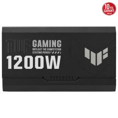 ASUS TUF GAMING 1200G 80 PLUS GOLD 1200W MODÜLER PSU ATX 3.0 UYUMLU 10 YIL GARANTİ TUF-GAMING-1200G 90YE00S0-B0NA00