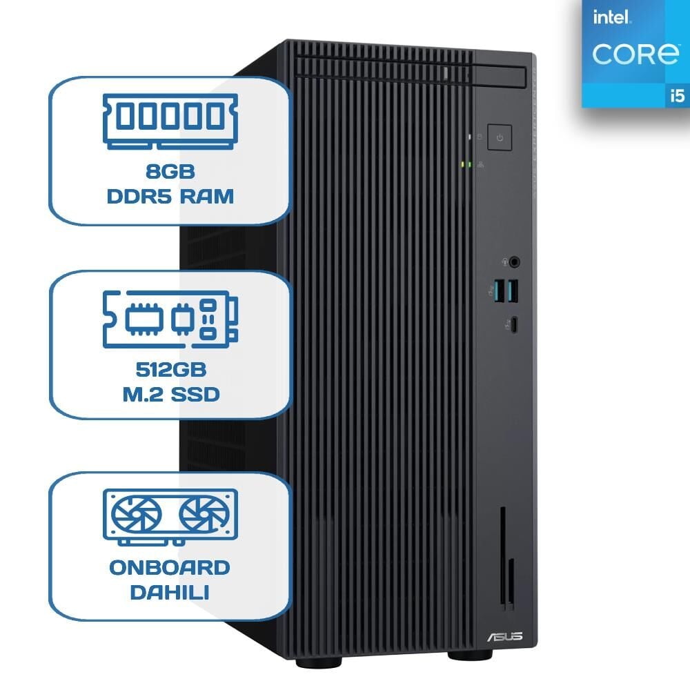 Asus ExpertCenter P500 P500MV-I513428512B0D i5 13420H 8 GB DDR5 512 GB M.2 SSD W11P Desktop