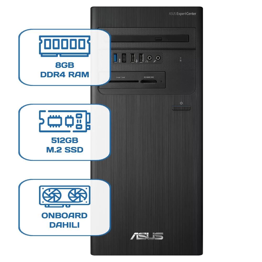 Asus ExpertCenter D5 Tower D500TD i5 12400 8GB DDR4 512GB m.2 SSD W11P Desktop