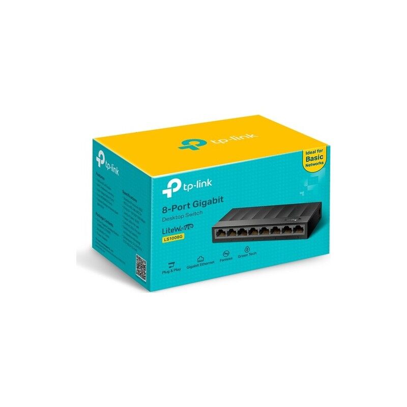 TP-LINK LS1008G 8 PORT GIGABIT LITEWAVE MASAÜSTÜ SWİTCH (PLASTİK KASA)