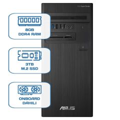 Asus ExpertCenter D5 Tower D500TD i5 12400 8GB DDR4 3TB m.2 SSD W11P Desktop