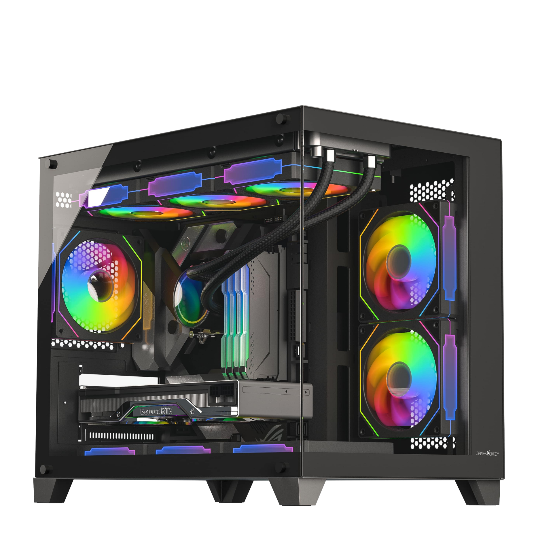 Ryzen 5 7500F Serisi | Özelleştirilebilir Sistem 32 GB DDR5 - RTX 3050 - 512 GB M2 SSD - James Donkey Stark S700