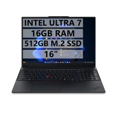 LENOVO NB E16 G2  21MA008XTX ULTRA 7-155H - 16GB RAM - 512GB M.2 SSD - W11P - 16'' TAŞINABİLİR BİLGİSAYAR