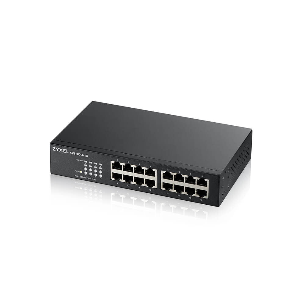 ZYXEL GS1100-16 16 PORT 10/100/1000 MBPS YÖNETİLEMEZ GIGABIT SWITCH V3